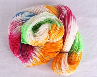 100g sock yarn 4-ply, hand-dyed, No. F 11