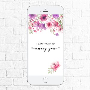 Wedding Day Card Electronic 3, To my Bride, To my Groom, To my Husband, / Wife, Card e-vite, SMS Digital Smart phone, Can't Wait Marry You