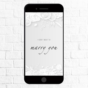 Wedding Day Card Electronic 6, To my Bride, To my Groom, To my Husband, / Wife, Card e-vite, SMS Digital Smart phone, Can't Wait Marry You