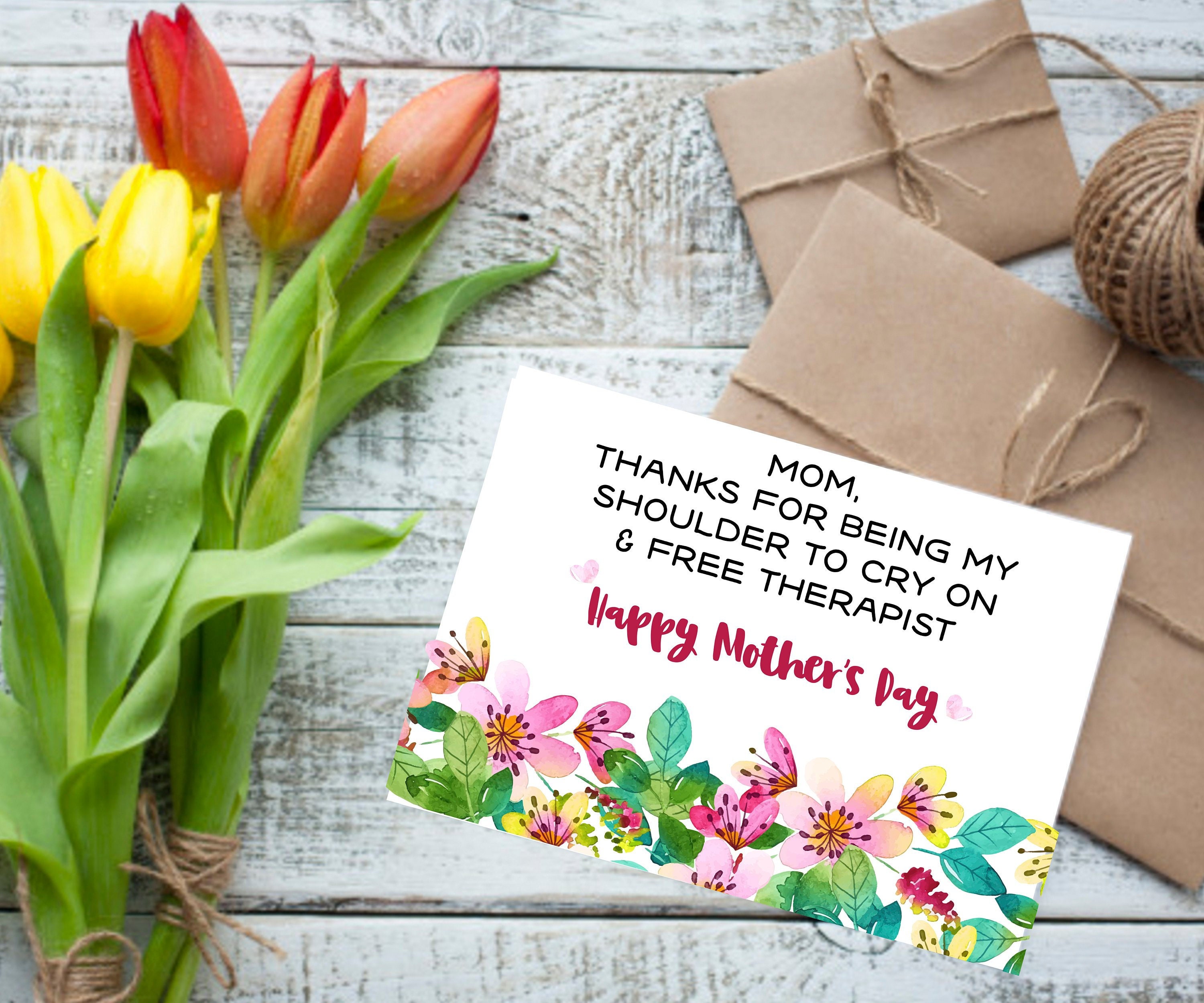 Happy Mothers Day Friend Funny Funny Card For Mum Happy Mother's Day Card Funny Mothers | Etsy