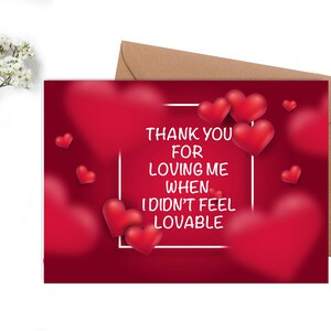 Thank You for Loving Me, Happy Valentine&#39;s Day Card, Be my Valentine, Funny Love Card, Anniversary Card, Gift for him /her, Instant Download