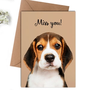 Miss, cane San Valentino, cartolina di San Valentino romantico, divertente ami scheda, anniversario, compleanno carta, Download immediato