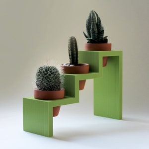 Décoration intérieure Jardinière bleue / Jardinière à pas Pot en argile / Porte-plantes / Pot de cactus / Étalage succulent / Pot en terre cuite image 5