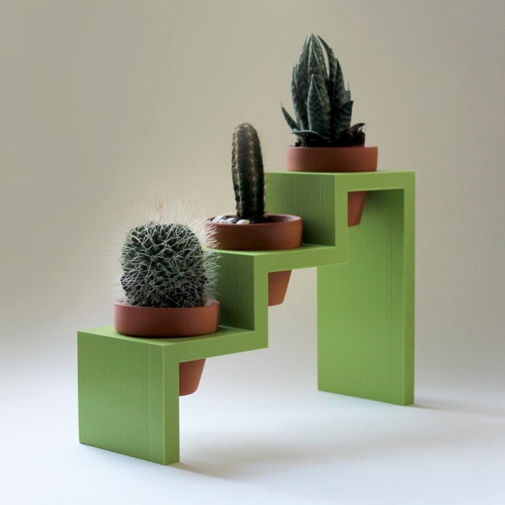 Plant Display + 3 Pots / 3D Print / Plant Holder / Plant Hanger / Cactus /  Succulent Planter / Flower Pot / Planter / Garden - Etsy