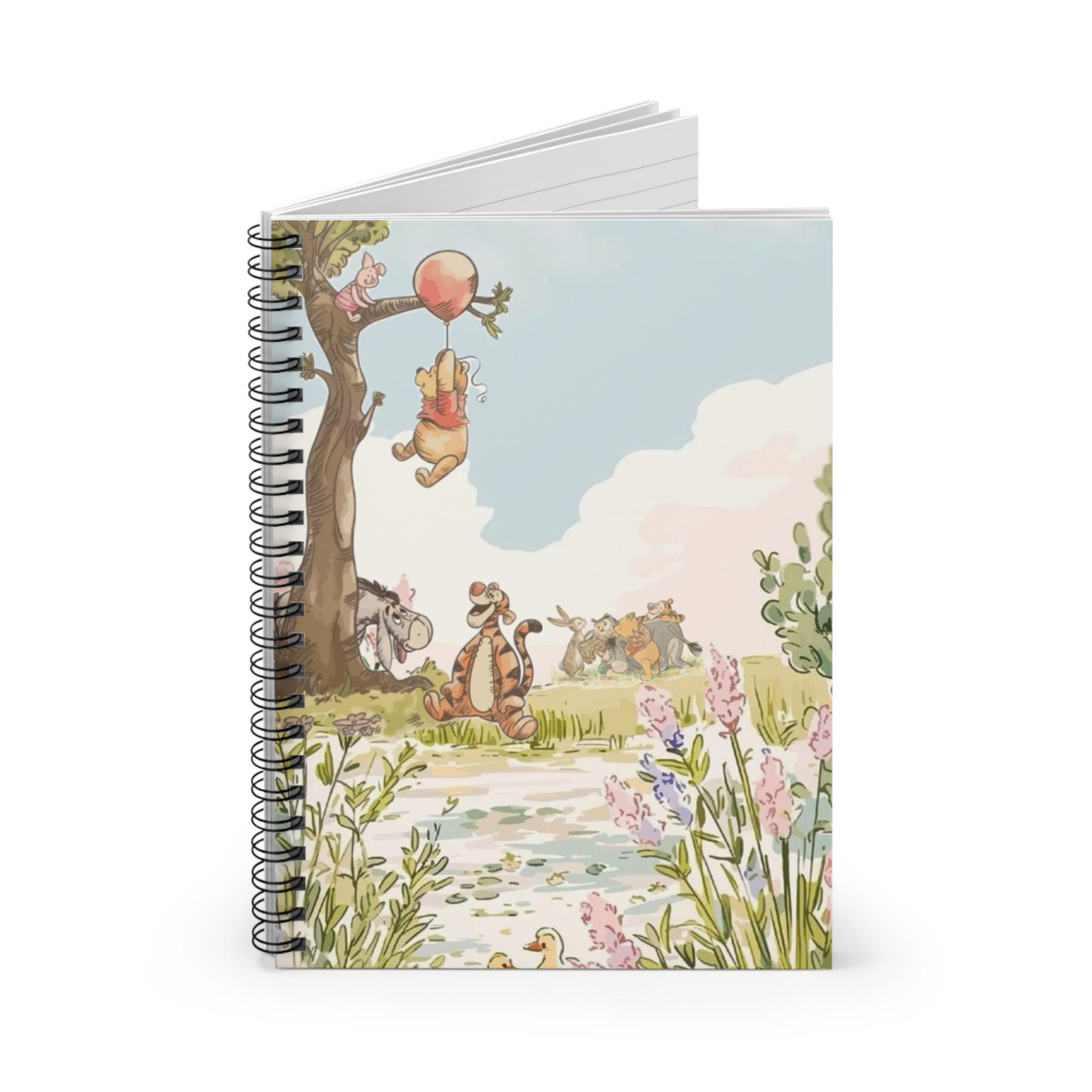 Winnie the Pooh Characters Spiral Notebook | Ruled Journal - Etsy