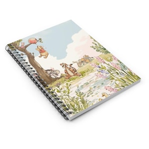 Winnie the Pooh Characters Spiral Notebook | Ruled Journal - Etsy