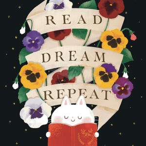 Art Print ~READ DREAM REPEAT~ | Art Print | Digital Illustration | Cute Illustration | Book Illustration |