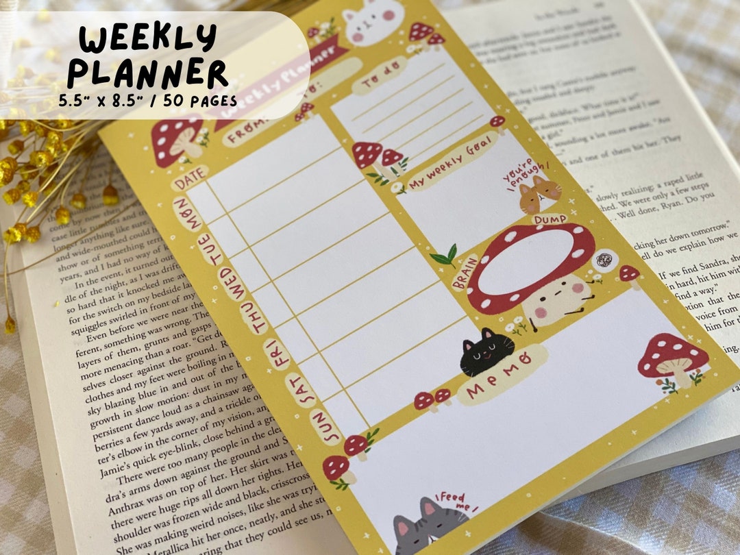 meowshroom weekly planner