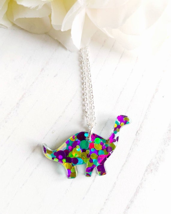 Etsy sale dinosaur necklace