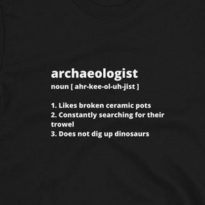 Camiseta engraçada com definição de arqueólogo: presente para estudantes de arqueologia