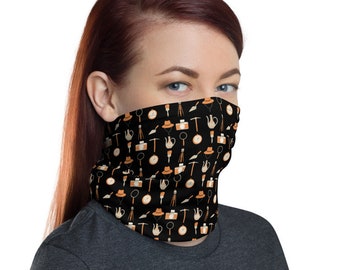 Archaeology Neck Gaiter - Archaeology Pattern - Archaeology Gift -  Neck Gaiter - Archaeologist - Archaeology Accessories - Tools
