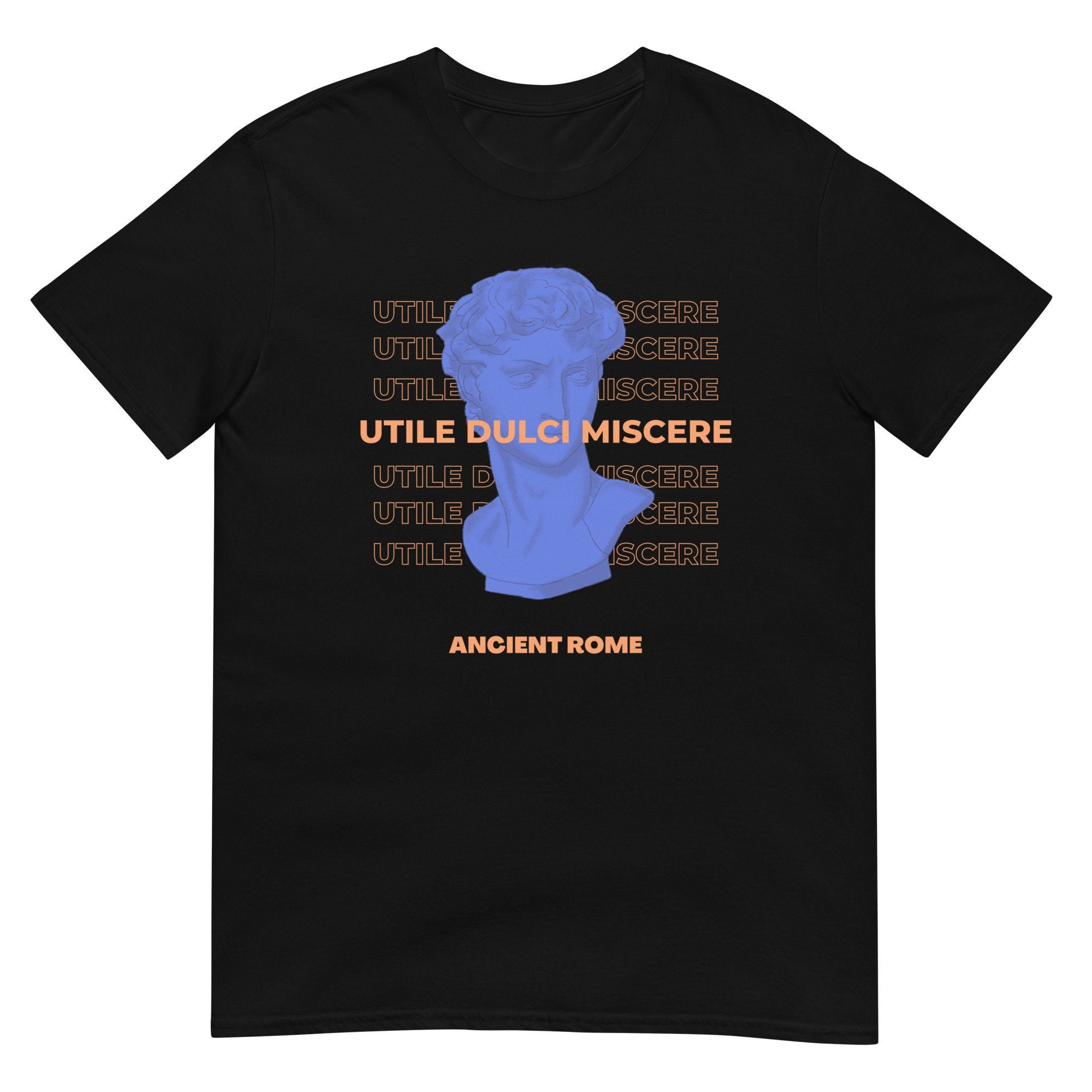 Latin Quote - T-Shirt - Roman Art - Philosophy - Ancient History - Latin - Horace - Roman Statue - Classical History -  Antiquity - Stoic