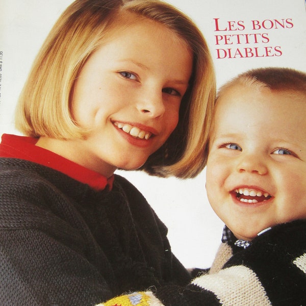 catalogue ANNY BLATT n. 133 enfants / vintage 1990's/ french fashion knitting/ kids knitting vintage