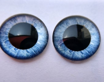 1 Pair Transparent small pupil acrylic blank Blythe eye chips for Custom Use