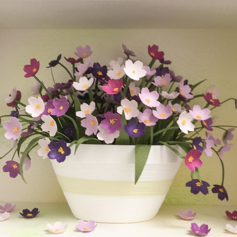 Quilling art. me not. Small paper flowers. Engagement Etsy