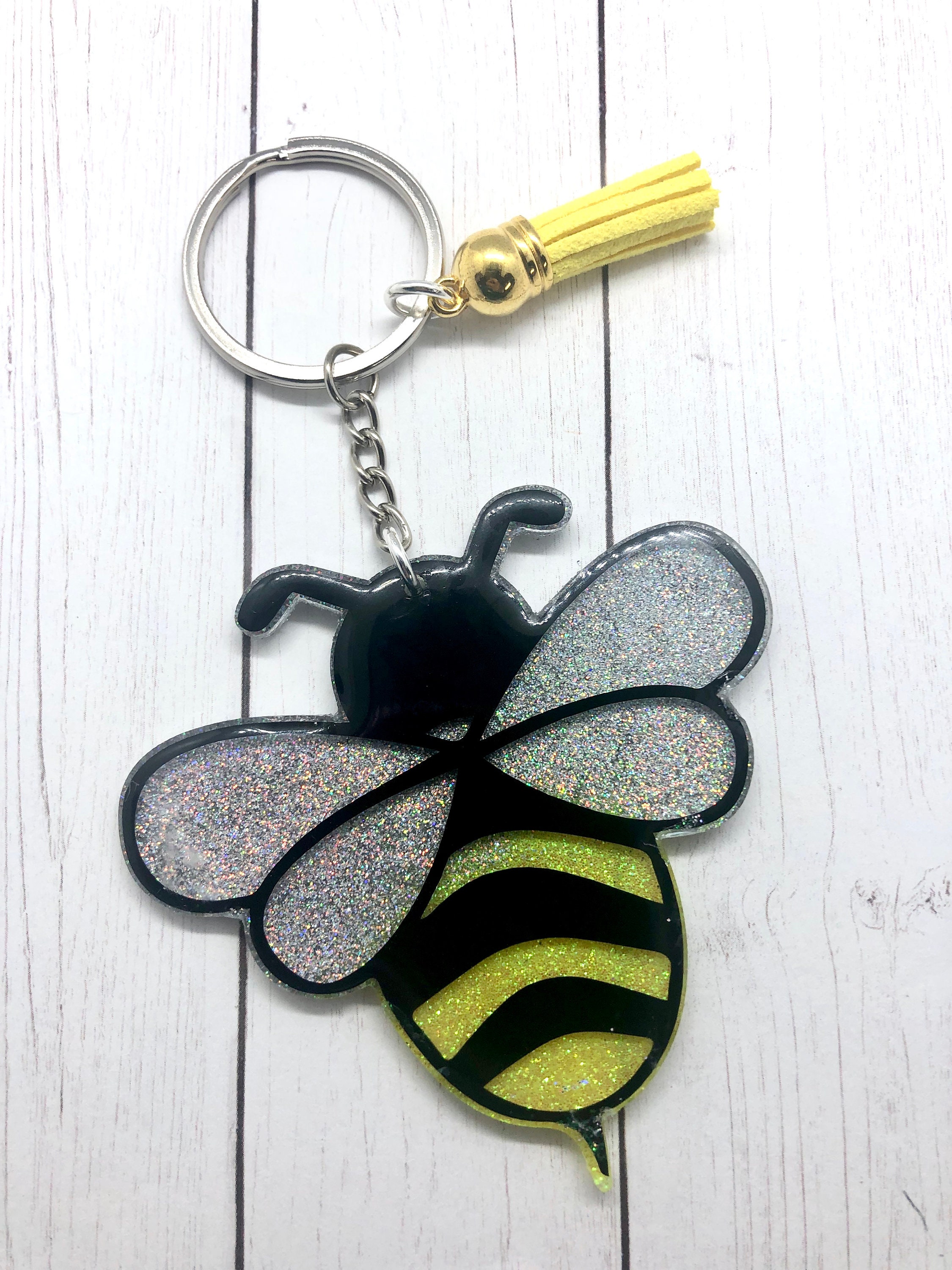 Bumble bee keychain Etsy
