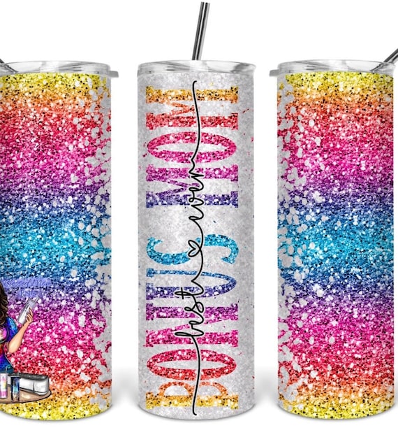 Bonus Mom Tumbler, Bonus Mom Best Ever Tumbler, Glitter Tumbler