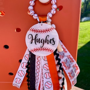 Baseball bag tassel, sports bag charm, Baseball bag charm, bag tassel, sports bag tassel, personalized bag charm, Baseball charm