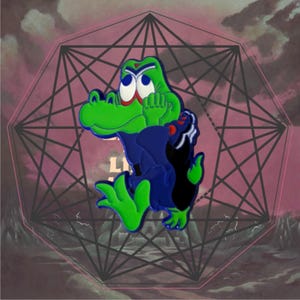 Nonagon Gator Pin King Gizzard Lizard Wizard