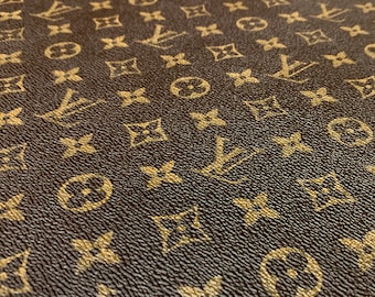 lv leather fabric Louis vuitton fabric | Etsy
