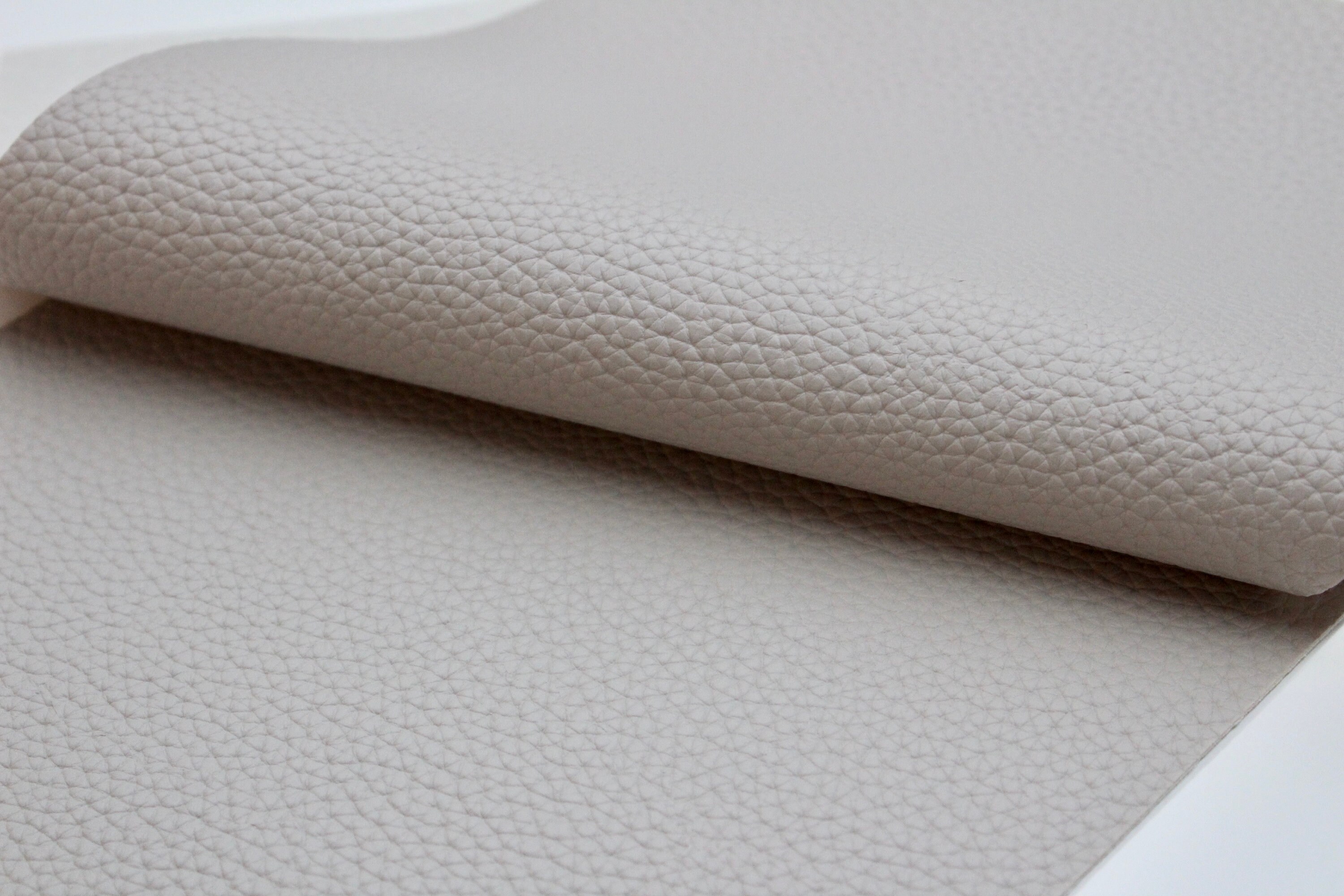 LIGHT GRAY Faux Leather Sheets Gray Pebble Grain Leather Etsy
