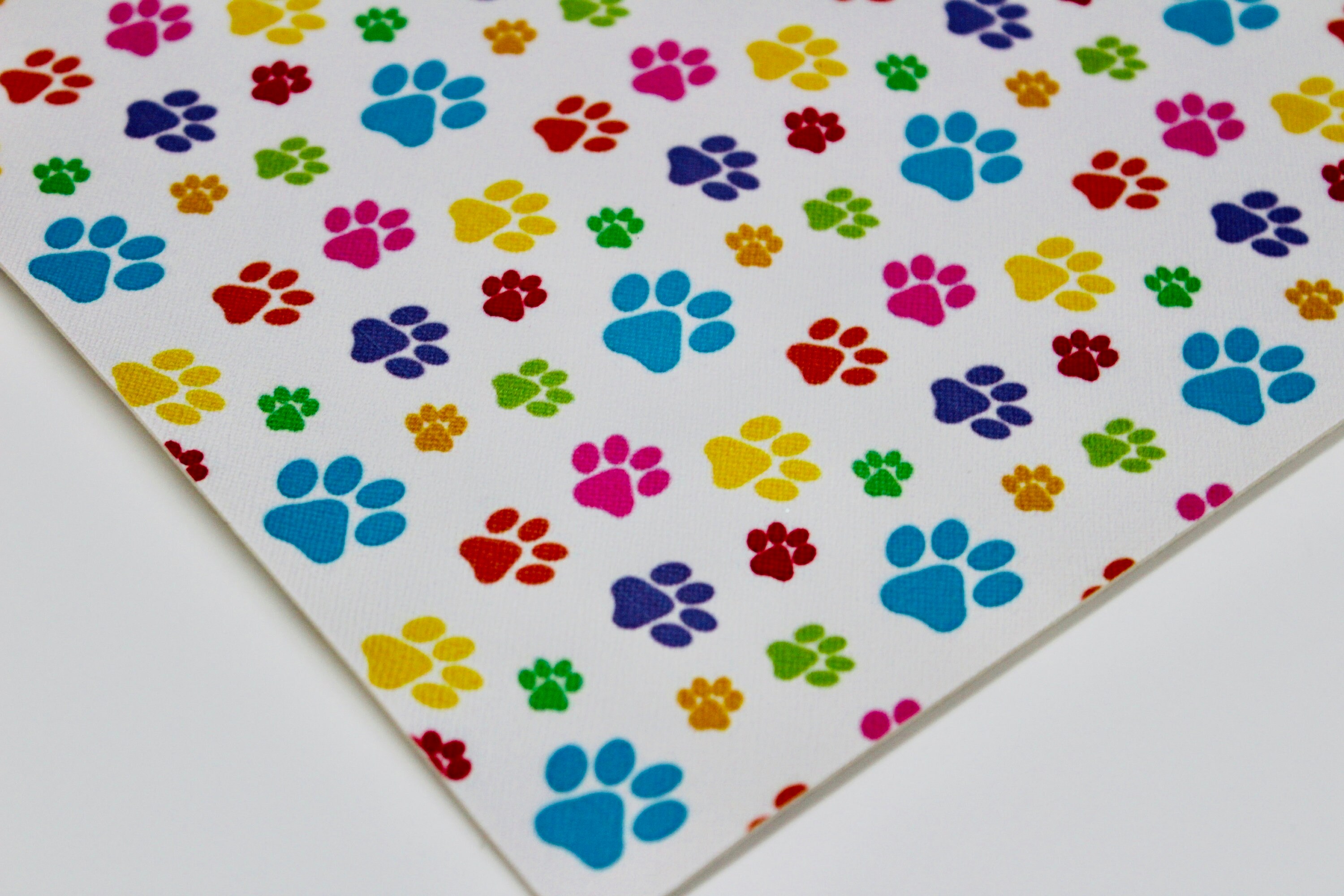 PUPPY PAWS faux leather paw prints faux leather sheets puppy Etsy