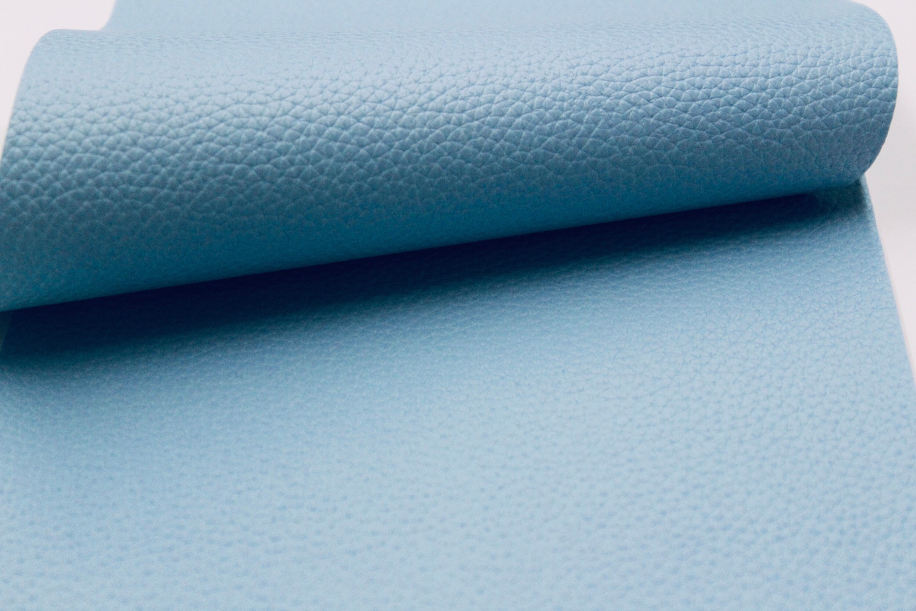 LIGHT BLUE Faux Leather Sheets Litchi Leather Texture Fabric Etsy