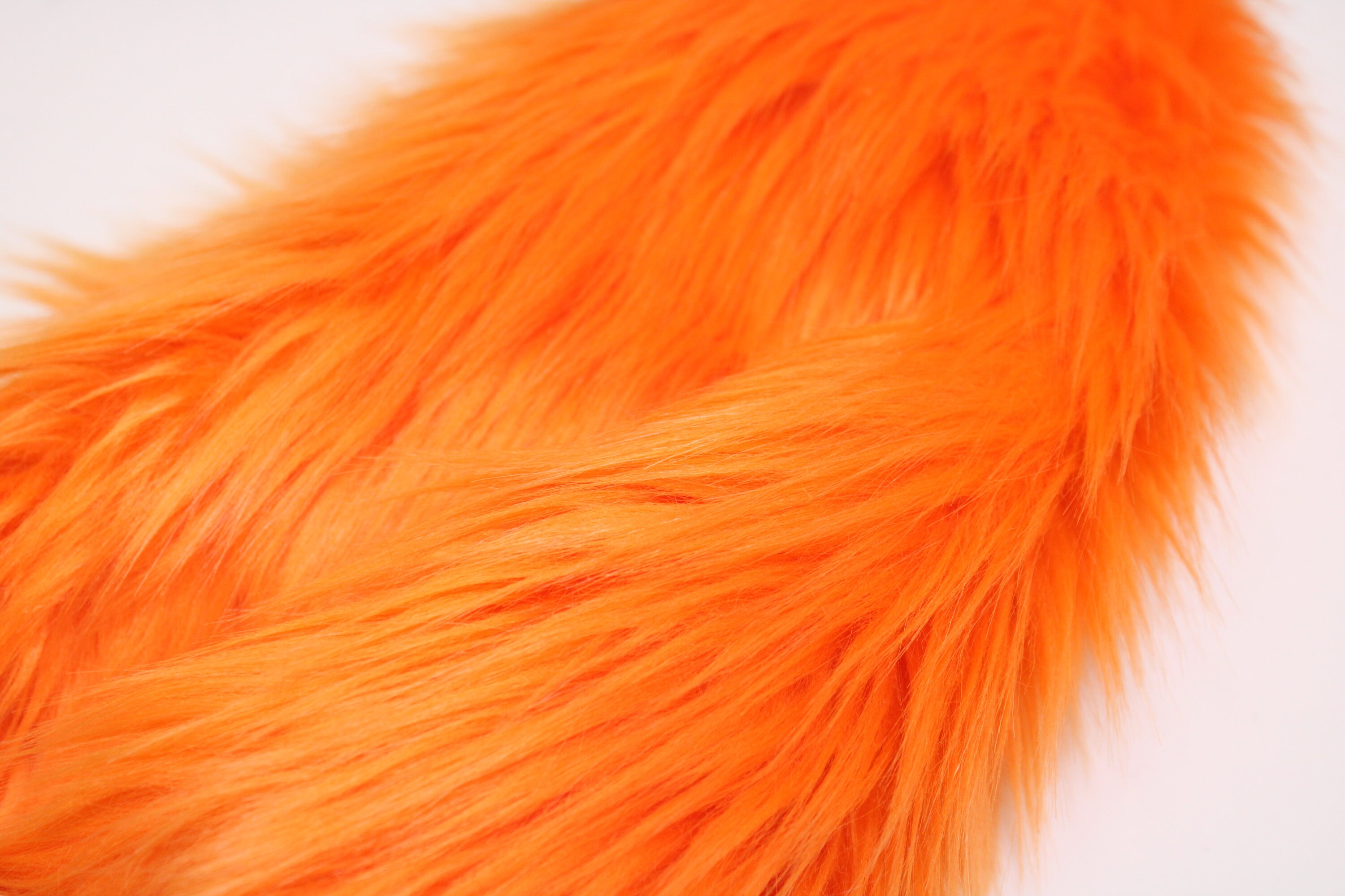 ORANGE Faux Fur 2 Pile Faux Fur Fabric Fur Fabric Etsy