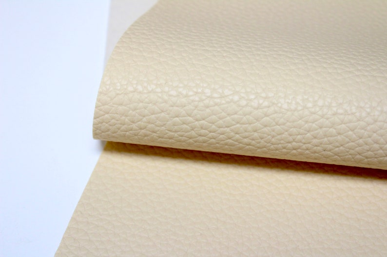 IVORY Faux Leather Sheets Ivory Pebble Grain Leather Texture Etsy