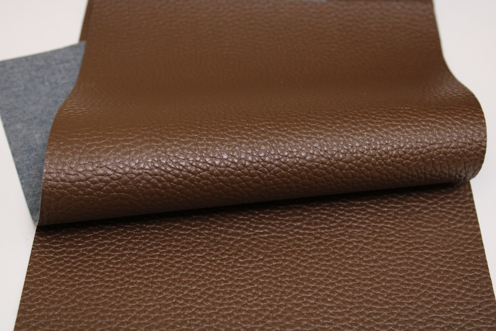 By the Yard BROWN Faux Leather Pebble Grain Leather Texture Etsy