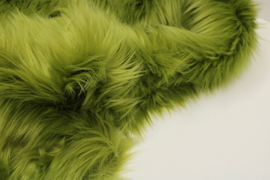 OLIVE GREEN Faux Fur by Trendy Luxe 2 Pile Faux Fur Etsy