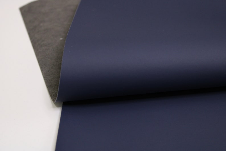 SMOOTH NAVY BLUE Faux Leather Sheets Blue Leather Fabric Etsy