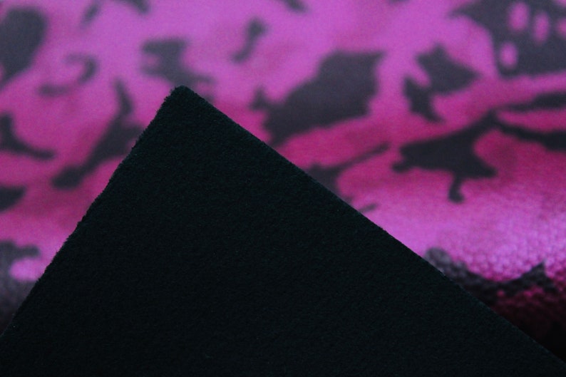 Metallic Pink Camo Design Fabric Pink /& Black Colored Camo Leather Faux Leather Fabric METALLIC PINK CAMO Camo Faux Leather Sheets