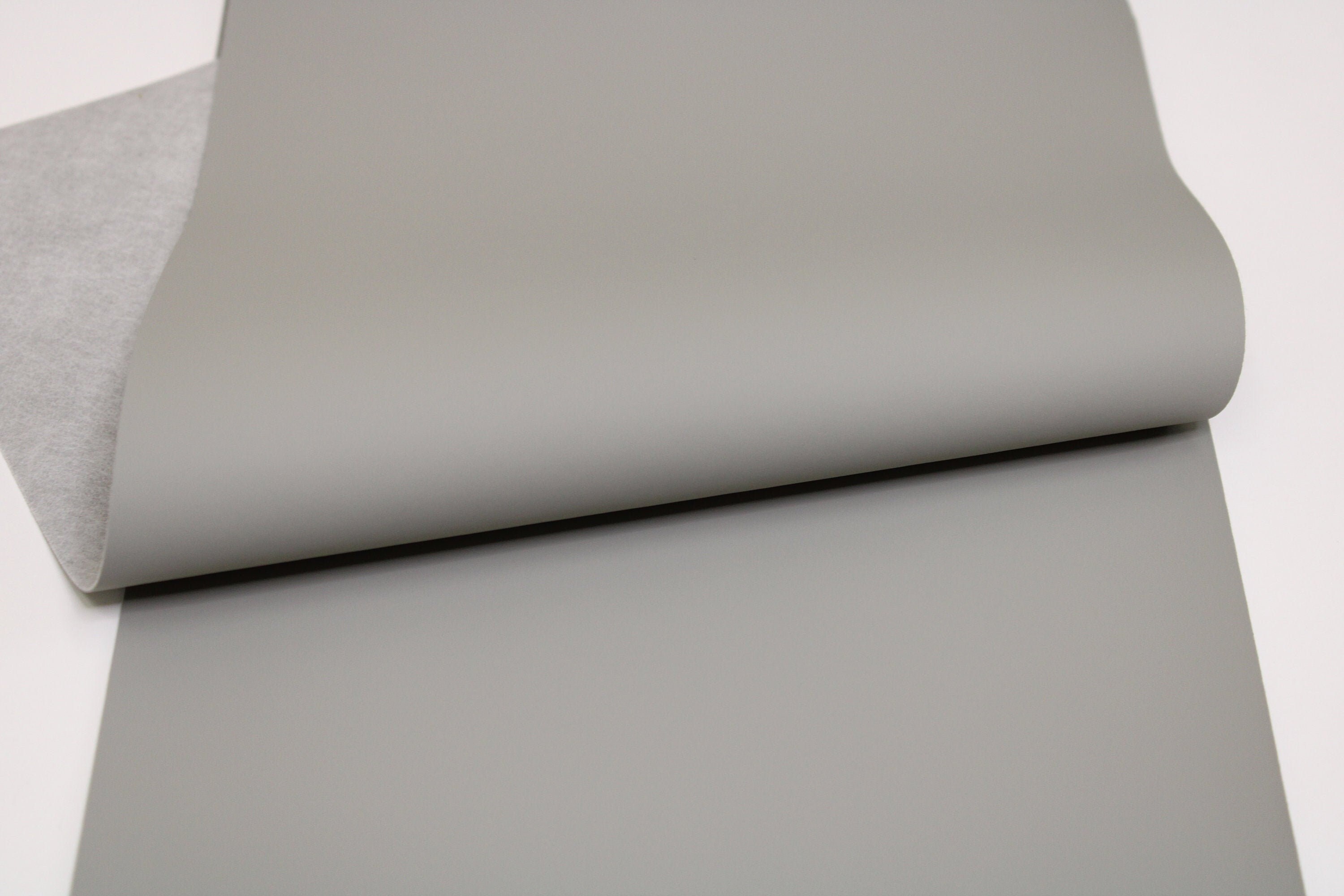 SMOOTH LIGHT GRAY Faux Leather Sheets Grey Leather Fabric Etsy
