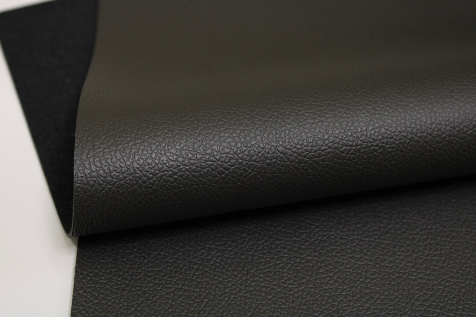 By the Yard DARK GRAY Faux Leather Pebble Grain Leather Etsy