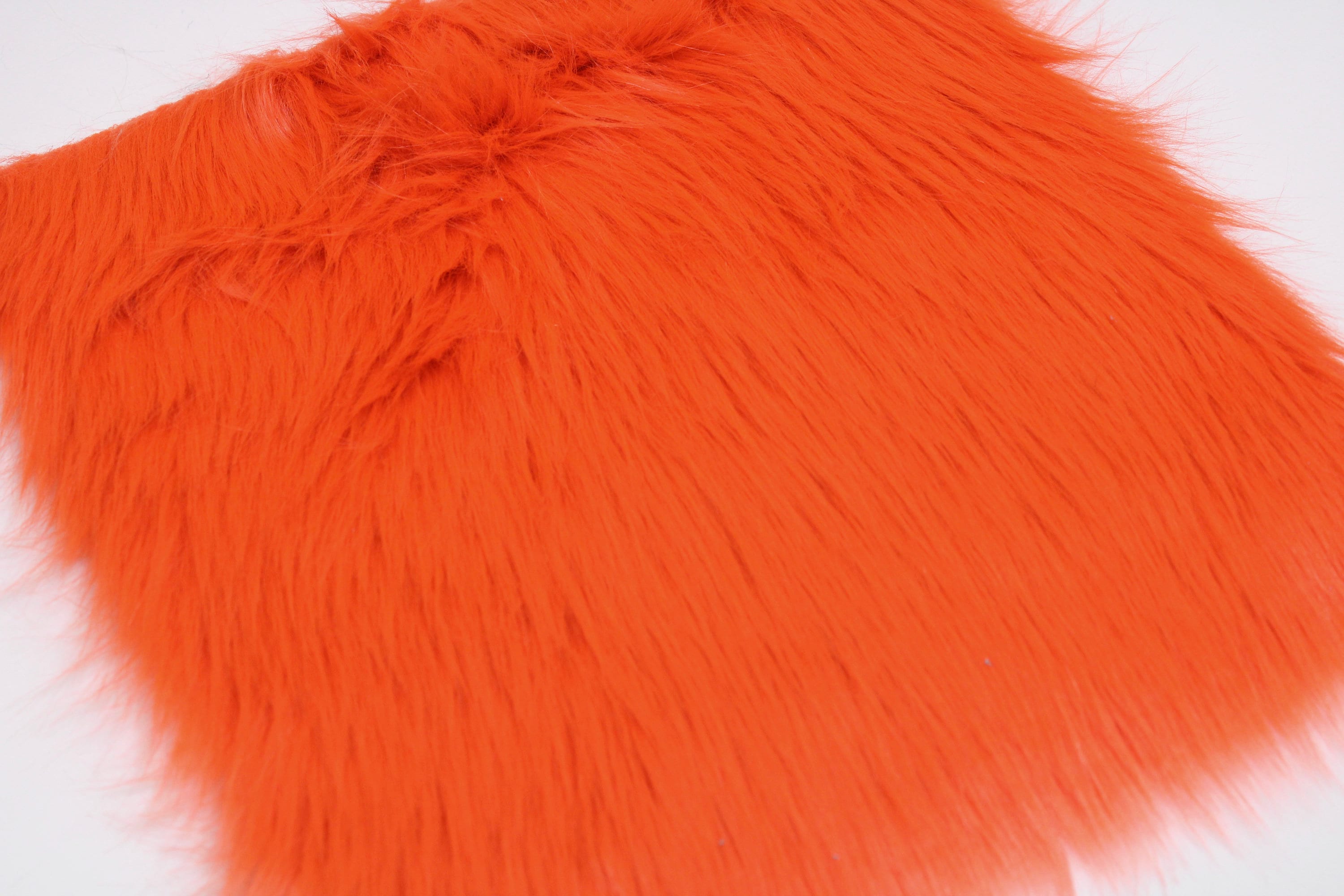 TANGERINE ORANGE Faux Fur 2 Pile Faux Fur Leather Etsy