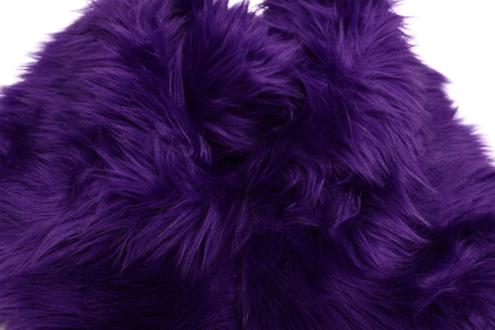 DARK PURPLE Faux Fur 2 Pile Faux Fur Fabric Precut Etsy