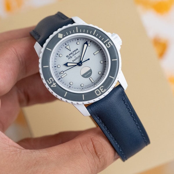 navy blue swift for blancpain x swatch