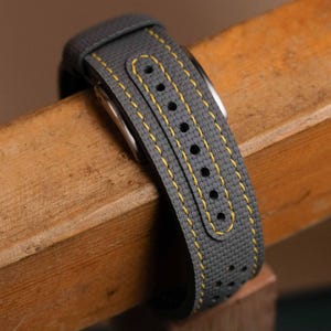 Grey and Yellow Sailcloth Strap image 11