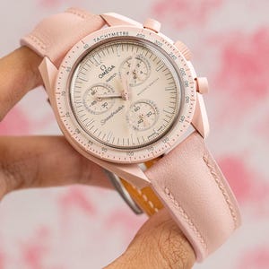Pink Swift Strap for Moonswatch Venus