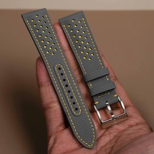 Grey and Yellow Sailcloth Strap image 1