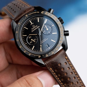 dark brown gauco buffed rally strap