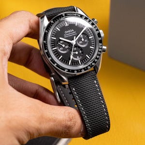 Black and Grey Sailcloth Strap
