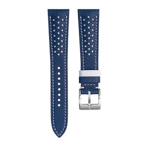 Navy Sully Rally Strap for Moonswatch Neptune