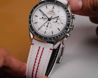 White Sailcloth Bespoke Strap