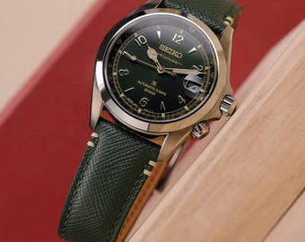 Forest Green Saffiano Strap