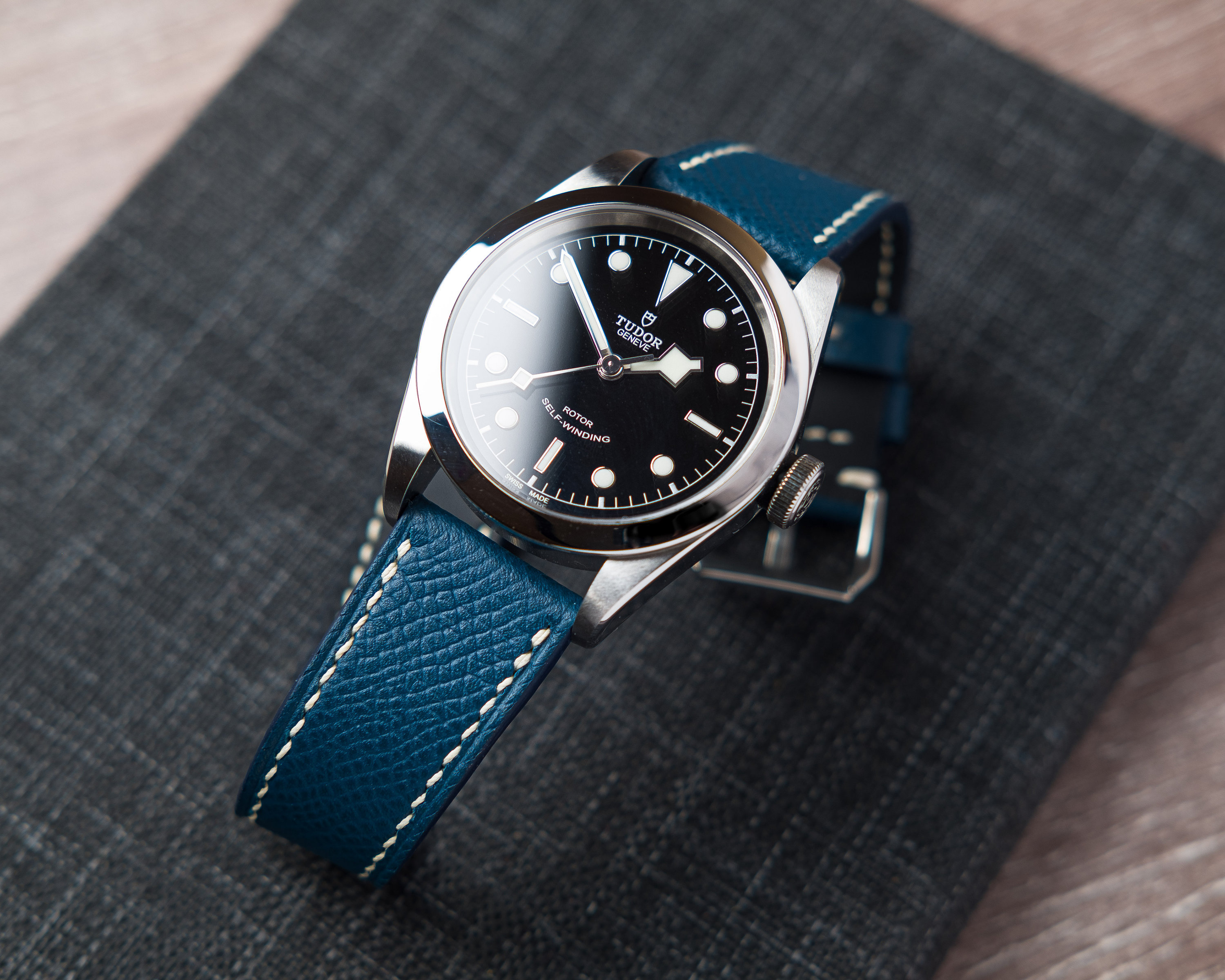 Parisian Blue Watch Strap Handmade Vintage Watch Strap for Etsy