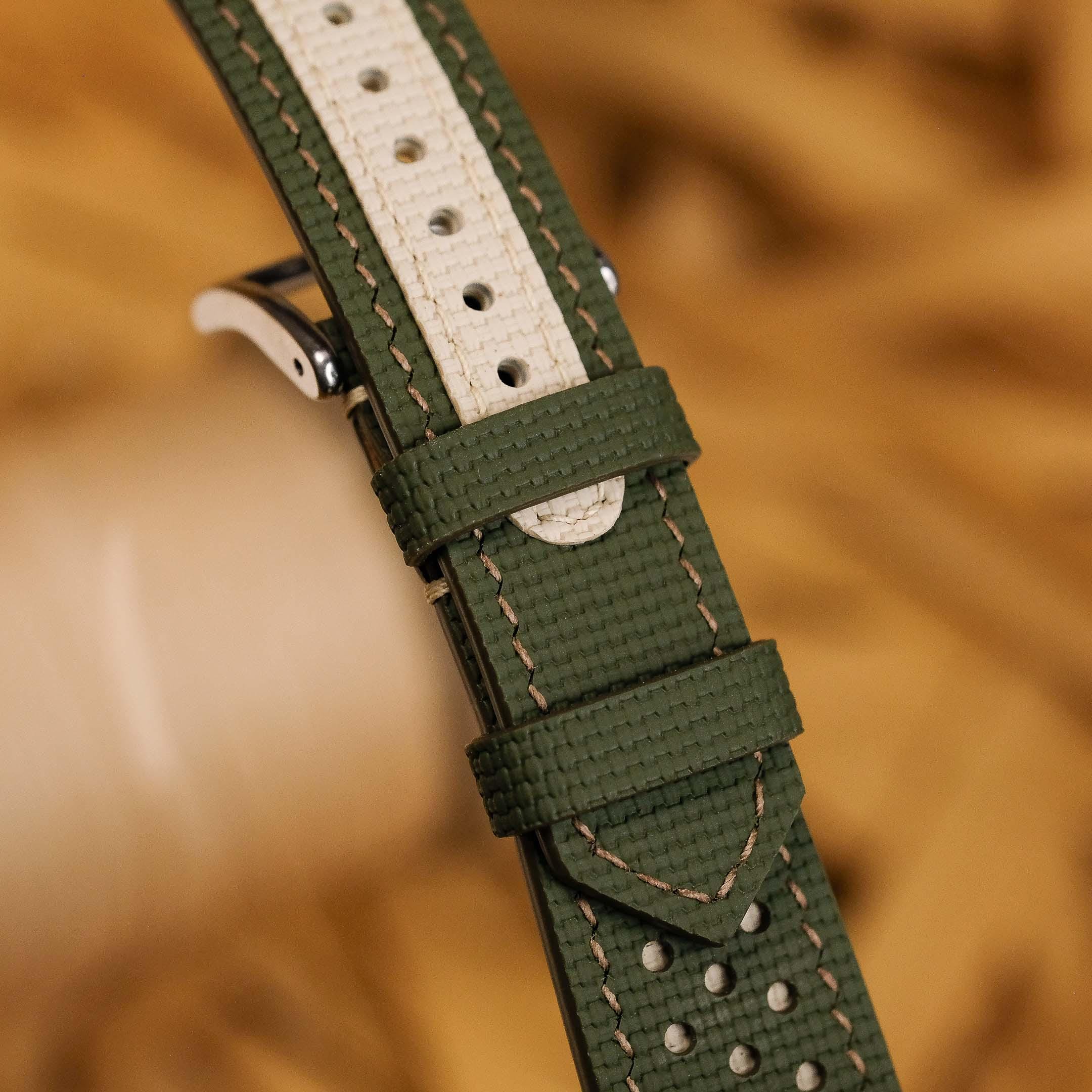 Olive Green Sailcloth Flat Rally Strap - Etsy