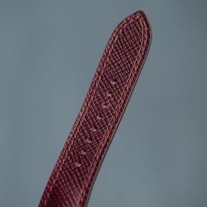 Bordeaux hatch grain strap for moonswatch pluto image 3