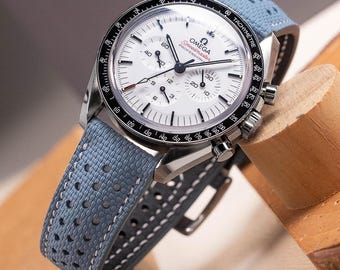 Clemence Blue Sailcloth Rally Strap